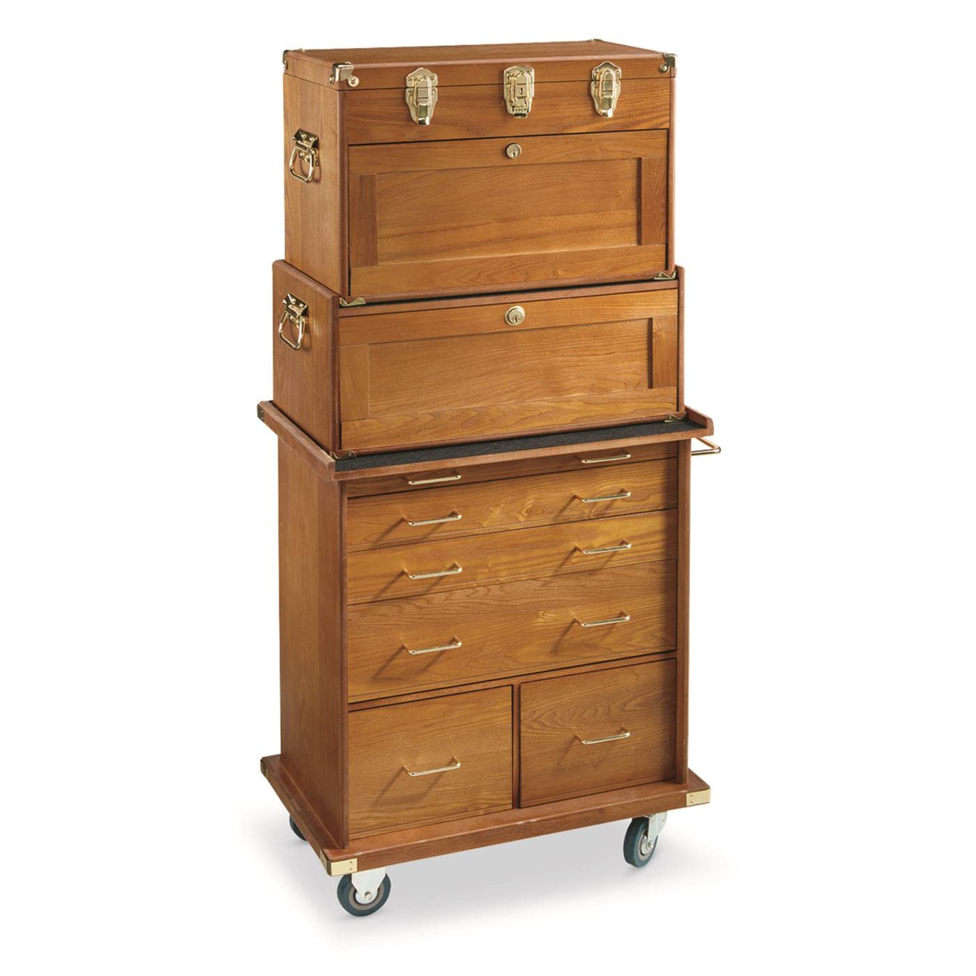 Amazon.com: CASTLECREEK 4-Drawer Collector's Chest, Wooden Desk